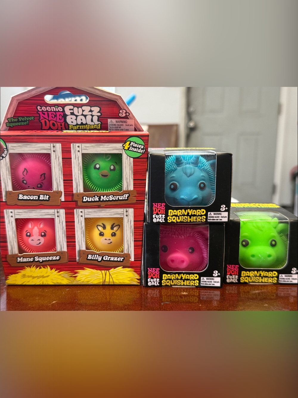 Complete Barnyard Squishers Toy Set - Pink, Yellow, Green, Blue Tractor Supply